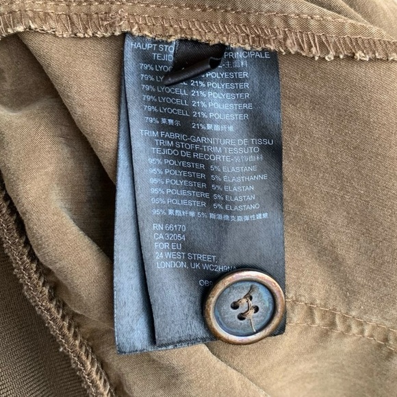 Anthropologie Maeve Pants Small Joggers Cicerone Cupro Utility Pocket - Picture 12 of 15